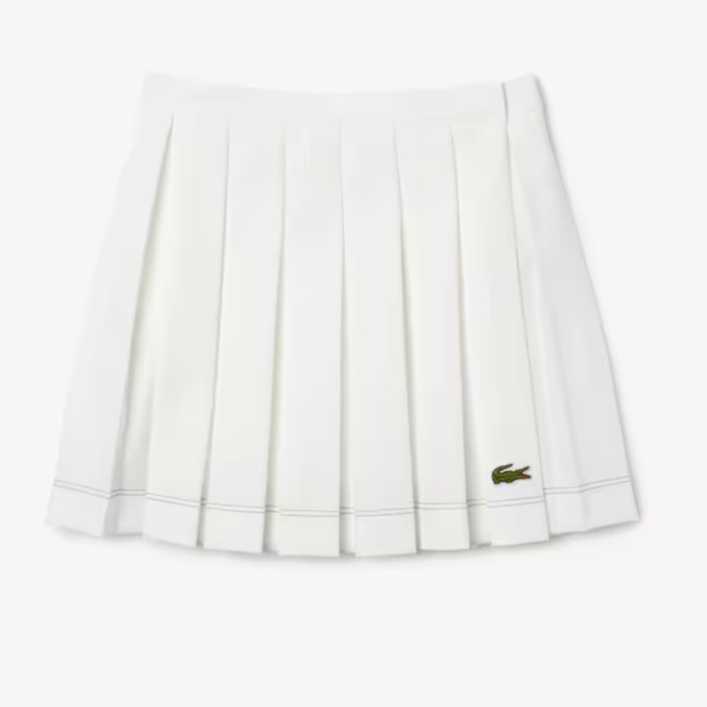 Lacoste White Pleated Skirt